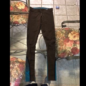 Reebok Crossfit Leggings Small Brown and Teal
